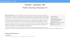 Desktop Screenshot of pediatricneurology.com