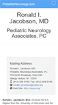 Mobile Screenshot of pediatricneurology.com